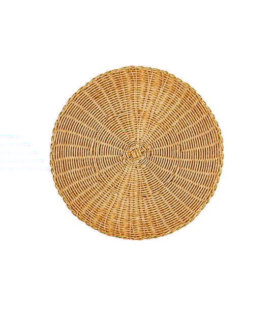 Faux Rattan Placemat Set, 4 Piece