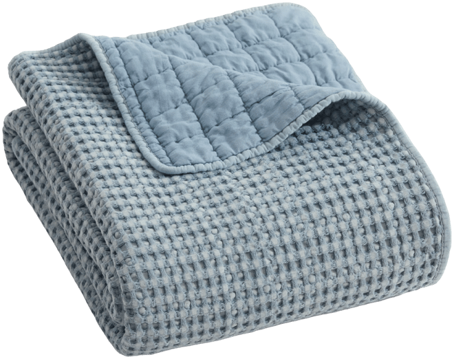 Mills Waffle Stitched Quilted Throw, 60" x 50"