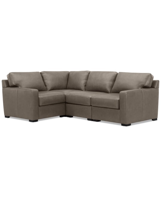 Radley 101" 4-Pc. Leather Corner Sectional, Created for Macy's