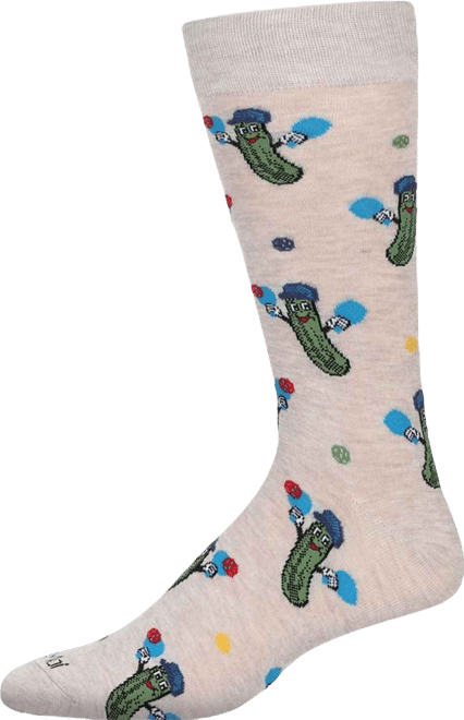 Men's PickleBall Novelty Crew Socks