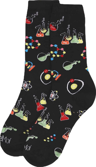 Men's Cool Science Geek Novelty Crew Socks