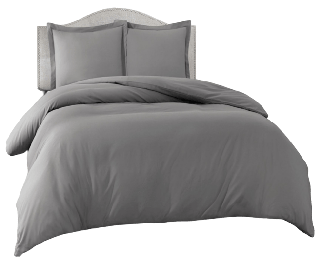 Neslt Super Soft Double Brushed Microfiber 3 Pc. Duvet Cover Set, King