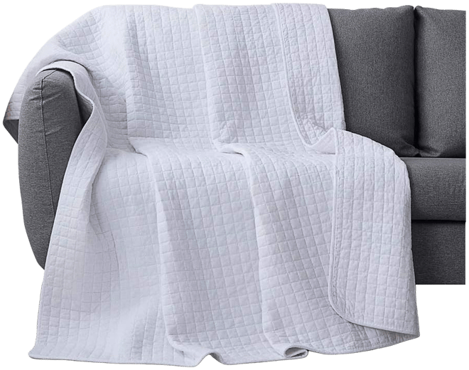 100% Cotton Quilted Throw Blanket 50"x 60"
