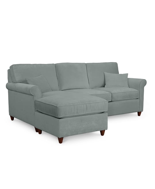 Lidia 82" Fabric 2-Pc. Reversible Chaise Sectional Sofa with Storage Ottoman