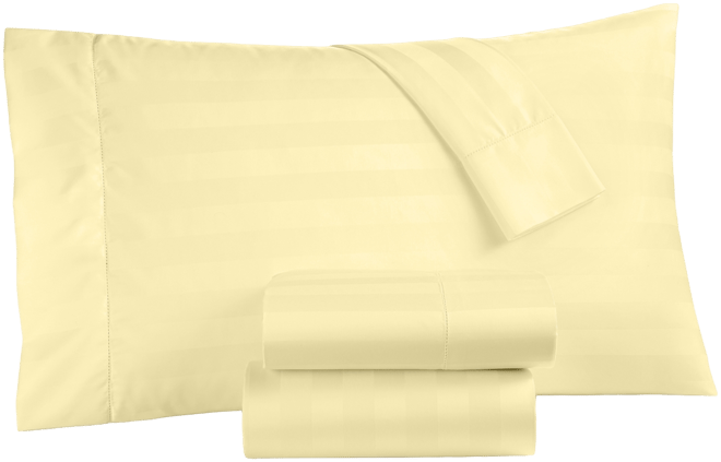 Charter Club 1.5 Stripe 550 Thread Count 100% Cotton 3-Pc. Sheet Set,  Twin, Created for Macy's - Macy's