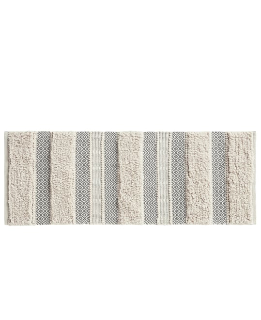 Asher Woven Texture Stripe Bath Rug, 22" x 58"