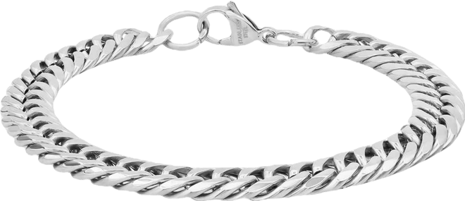 Men's Stainless Steel Cuban Link Chain Bracelet