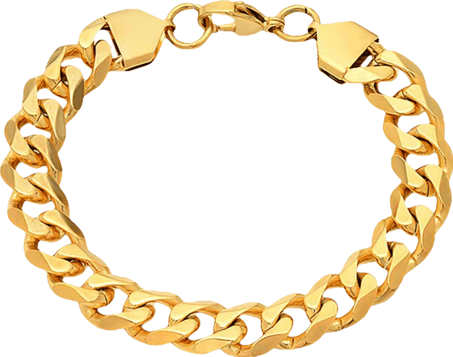 Men's Gold-Tone Cuban Link Bracelet