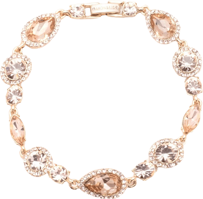 Givenchy Gold Tone Stone Line Bracelet | Dillard's