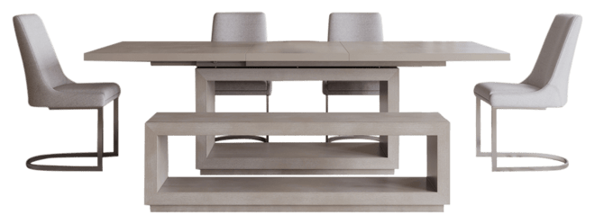 Tivie 6 Pc Dining Set (Rectangular Table + 4 Dining Chairs + Bench), Created for Macy's