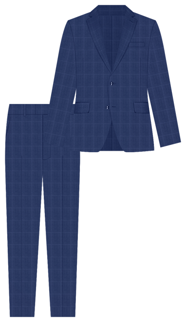 Perry Ellis Men's Modern-Fit Solid Nested Suit