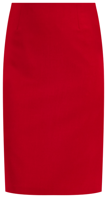 Women's Stretch-Crepe Knee-Length Pencil Skirt