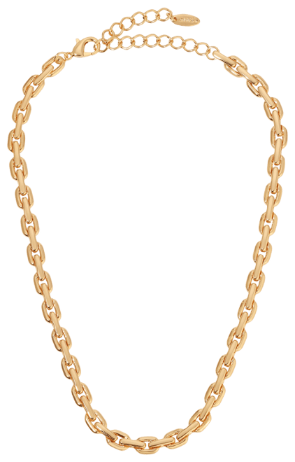 18k Gold Plated Solid Chain Necklace