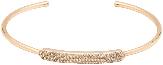 Crystal Pop 18k Gold Plated Cuff Bracelet