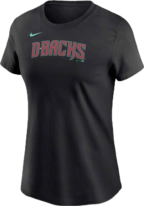 Women's  Black Arizona Diamondbacks Wordmark T-shirt