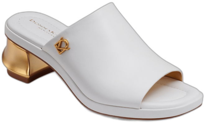 Women's Tinley Leather Peep Toe Mules