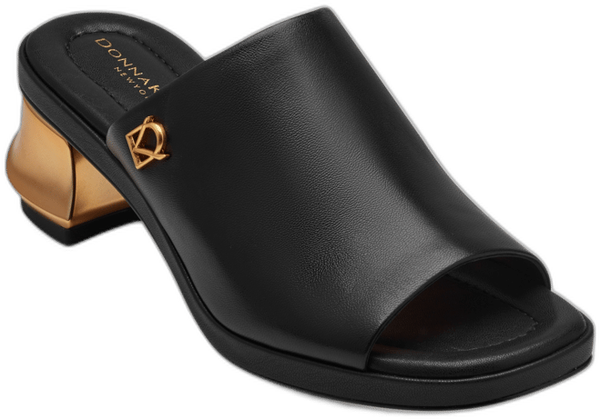 Women's Tinley Leather Peep Toe Mules