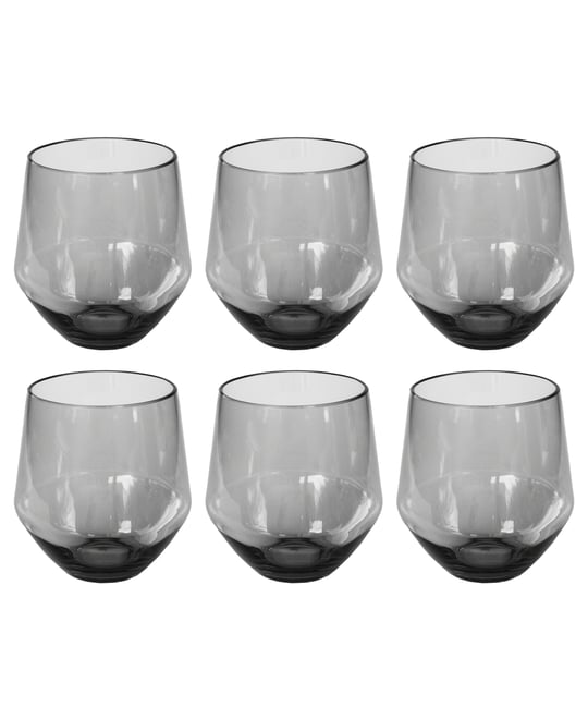 Angle Stemless Glasses, Set of 6