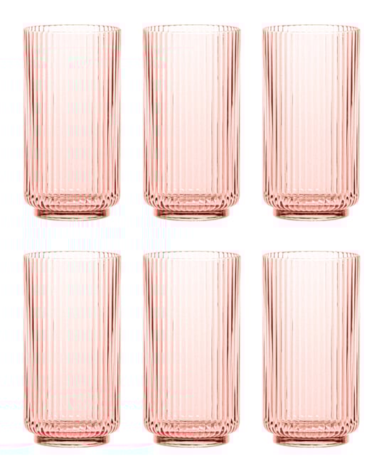 Mesa Jumbo Cobalt Glasses, Set of 6