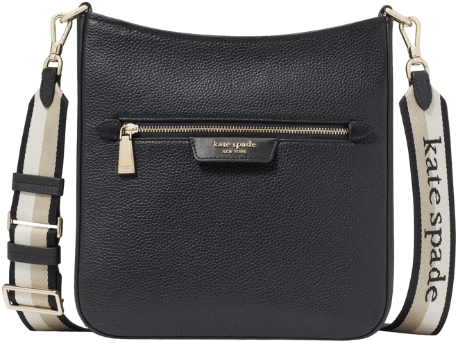 Hudson Small Pebbled Leather Messenger Crossbody