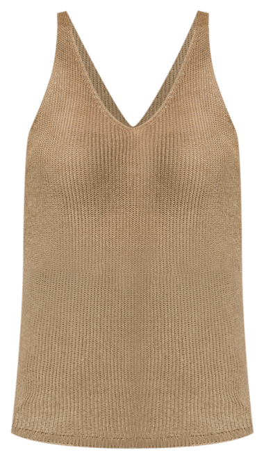 Donna Karan Women's Metallic-Knit Tank Top