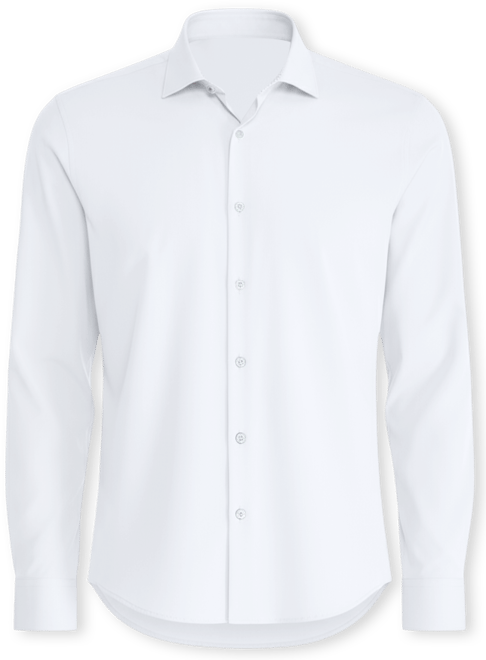 Men's Slim-Fit Solid Poplin Dress Shirt