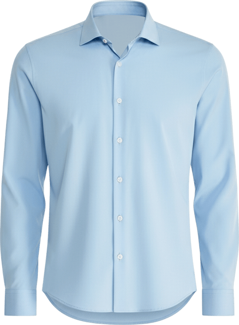 Men's Slim-Fit Solid Poplin Dress Shirt
