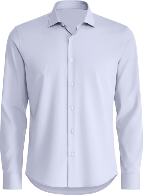 Men's Slim-Fit Solid Poplin Dress Shirt