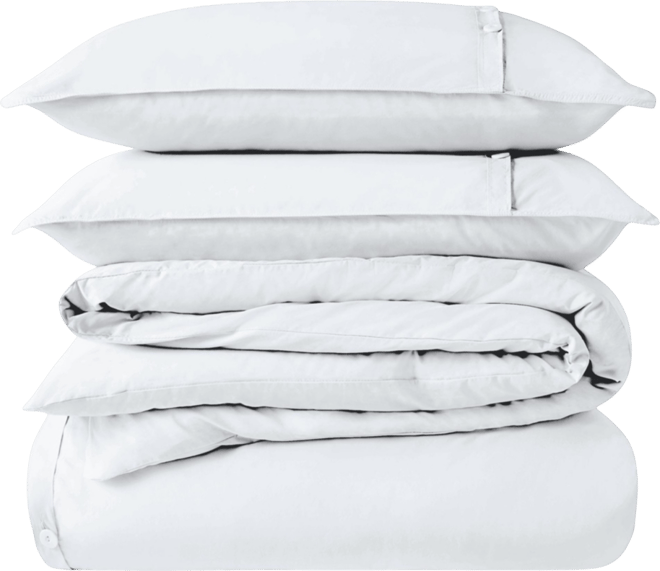 Organic Cotton Percale Duvet Cover Set King/California King