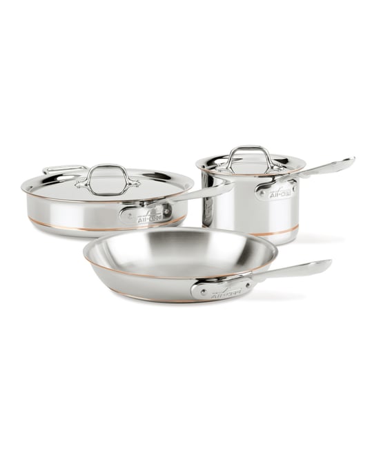 Copper Core 5-Ply Bonded 5 Piece Cookware Set