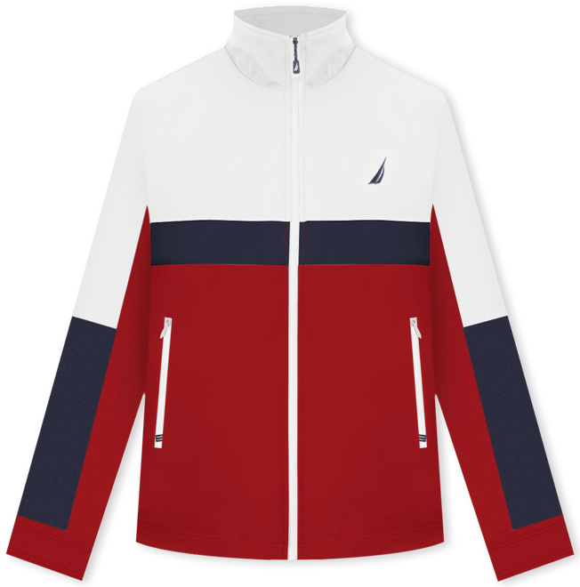 Nautica jacket red white blue best sale