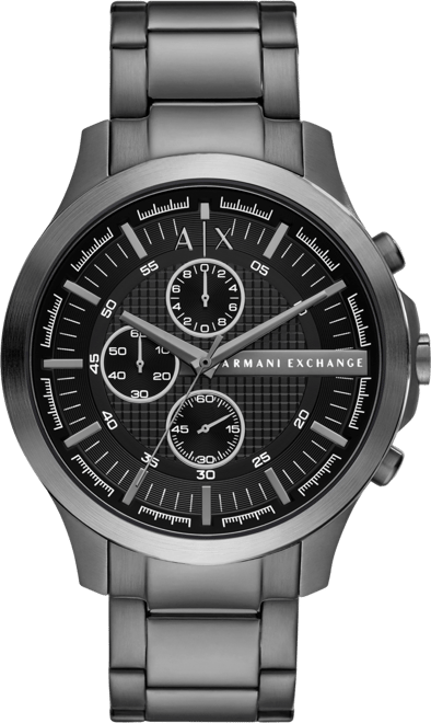 Men's Chronograph Gunmetal Stainless Steel Watch 46mm