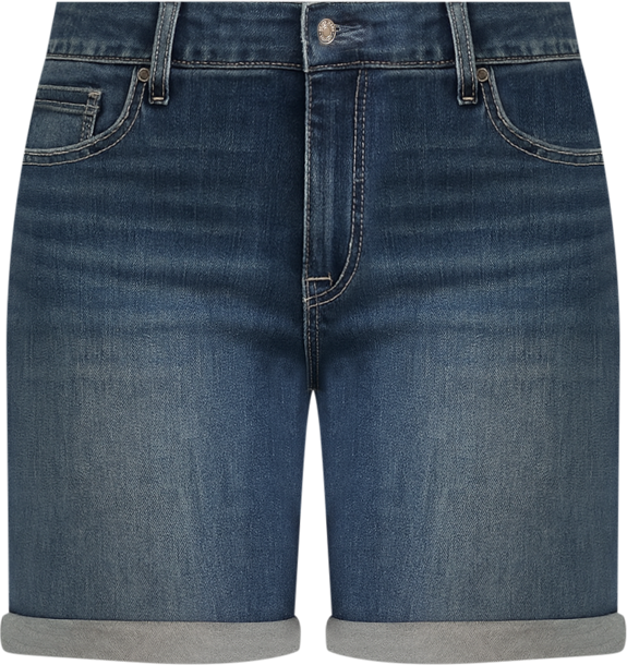 Plus Size Boyfriend Mid Rise Shorts