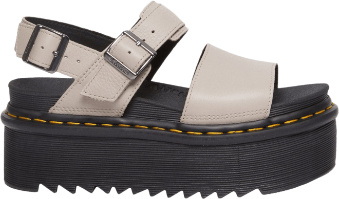 Dr. Martens Women's Voss Quad Pisa Leather Platform Sandals