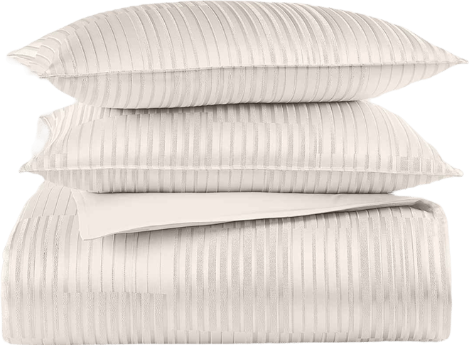 Metallic Strie 3-Pc. Comforter Set, King