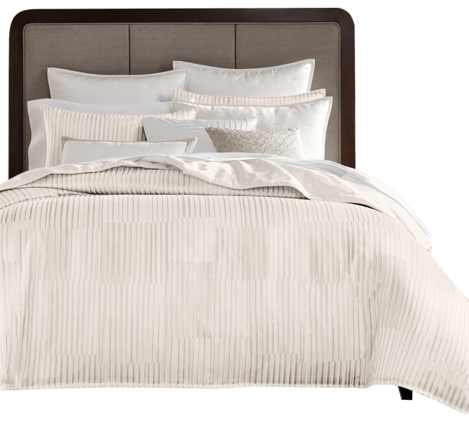 Metallic Strie 3-Pc. Comforter Set, Full/Queen