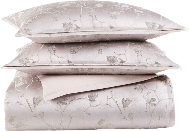 Sakura Blossom Greylac Duvet Cover Set, Full/Queen, Exclusively at Macy's