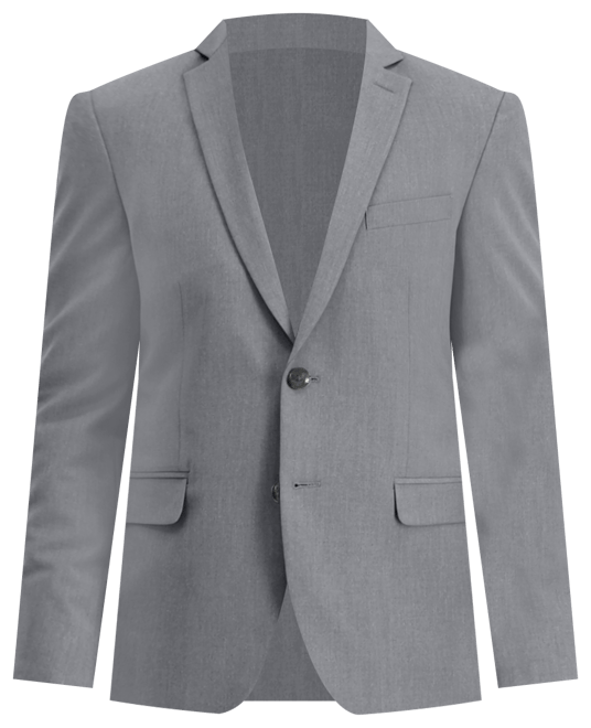 Men's Solid Pearl Grey Suit Separate Jacket
