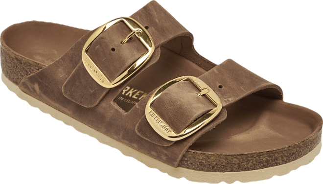Women's Arizona Big Buckle Oiled Leather Sandals from Finish Line