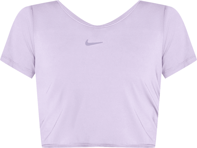 Nike One Classic Women's Dri-FIT Short-Sleeve Cropped Twist Top