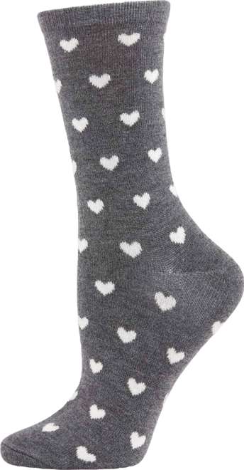 Hearts Cashmere Women's Crew Socks