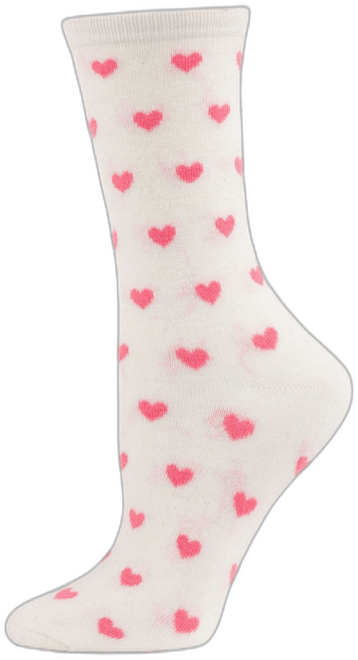Hearts Cashmere Women's Crew Socks
