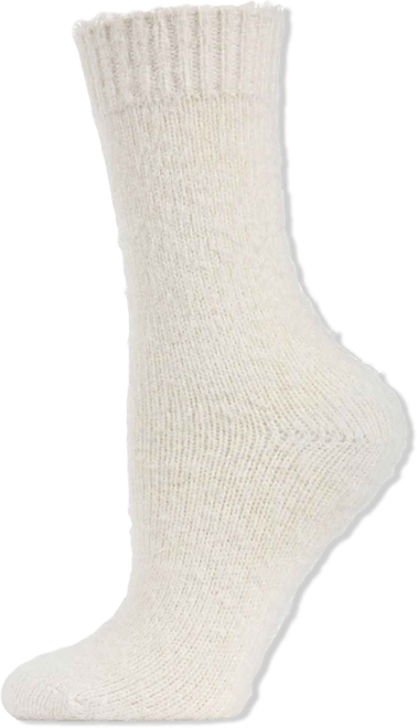 Warm Solid Plush Women's Crew Socks