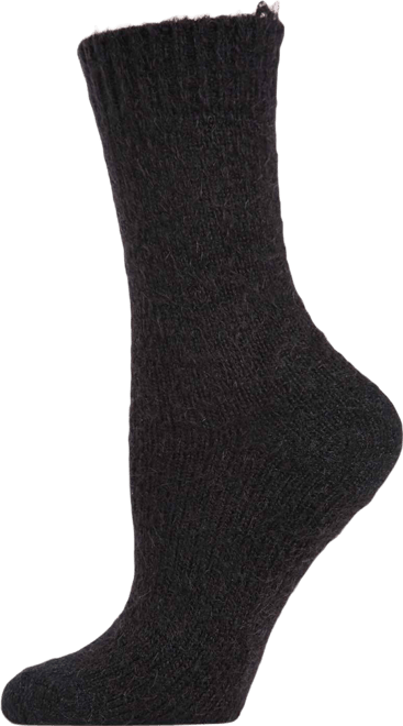 Warm Solid Plush Women's Crew Socks