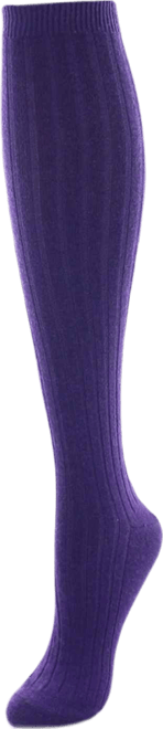 Women's Rib Cashmere Blend Knee High Socks