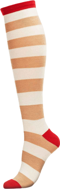 Women's Shaded Stripes Cashmere Blend Knee High Socks