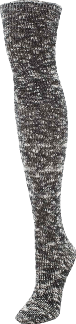 Women's Slub Cable Knit Over The Knee Socks
