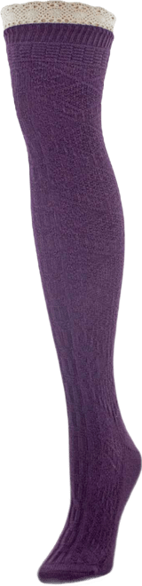 Women's Diamond Crochet Over The Knee Socks