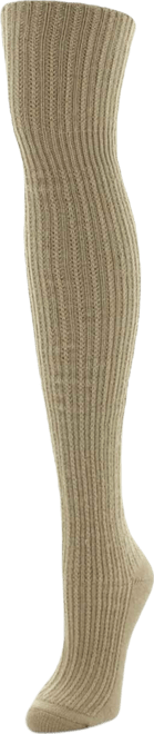 Women's Cable Rib Over The Knee Socks