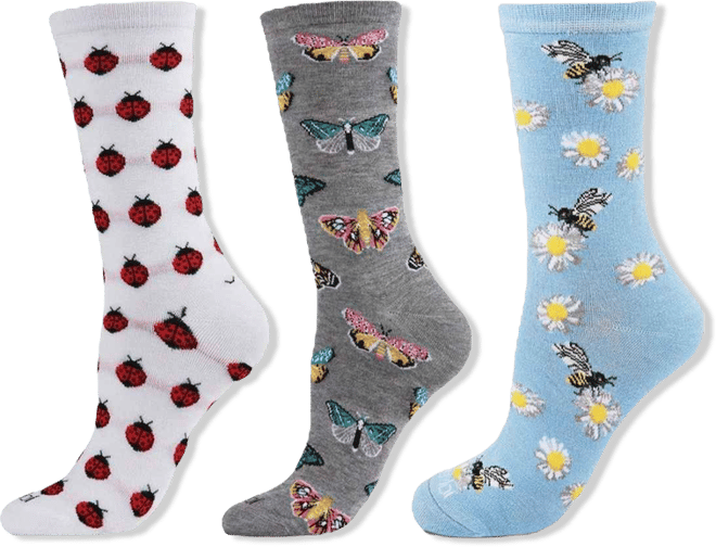 Women's Rayon from Bamboo Crew Bundle Socks Set